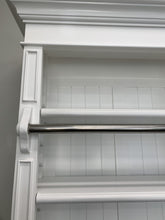 THREE BAY LIBRARY BOOKCASE WITH LADDER